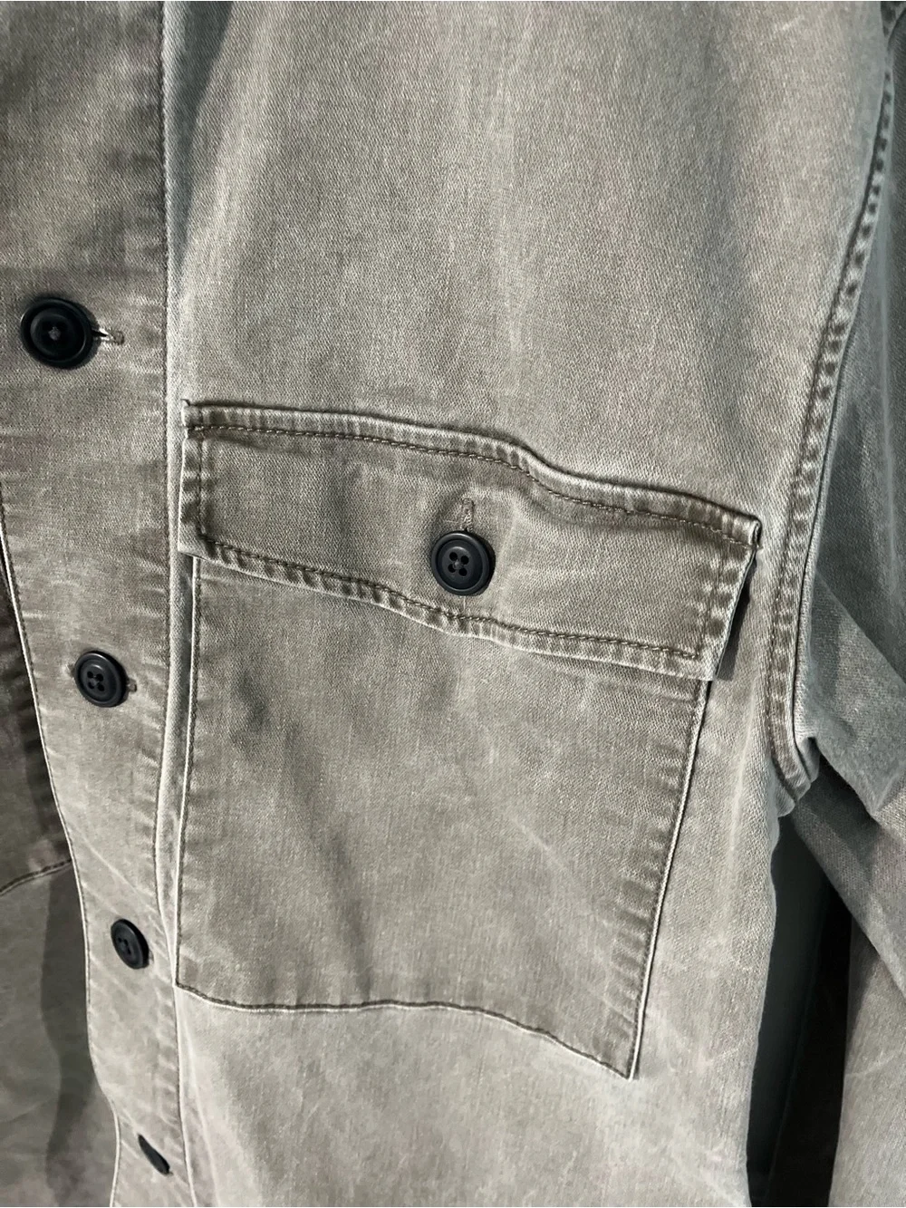 Men’s Abercrombie & Fitch Washed Olive Utility Jacket size xs